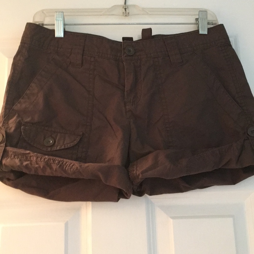 Size 4 Brown Calvin Klein Roll up cargo shorts